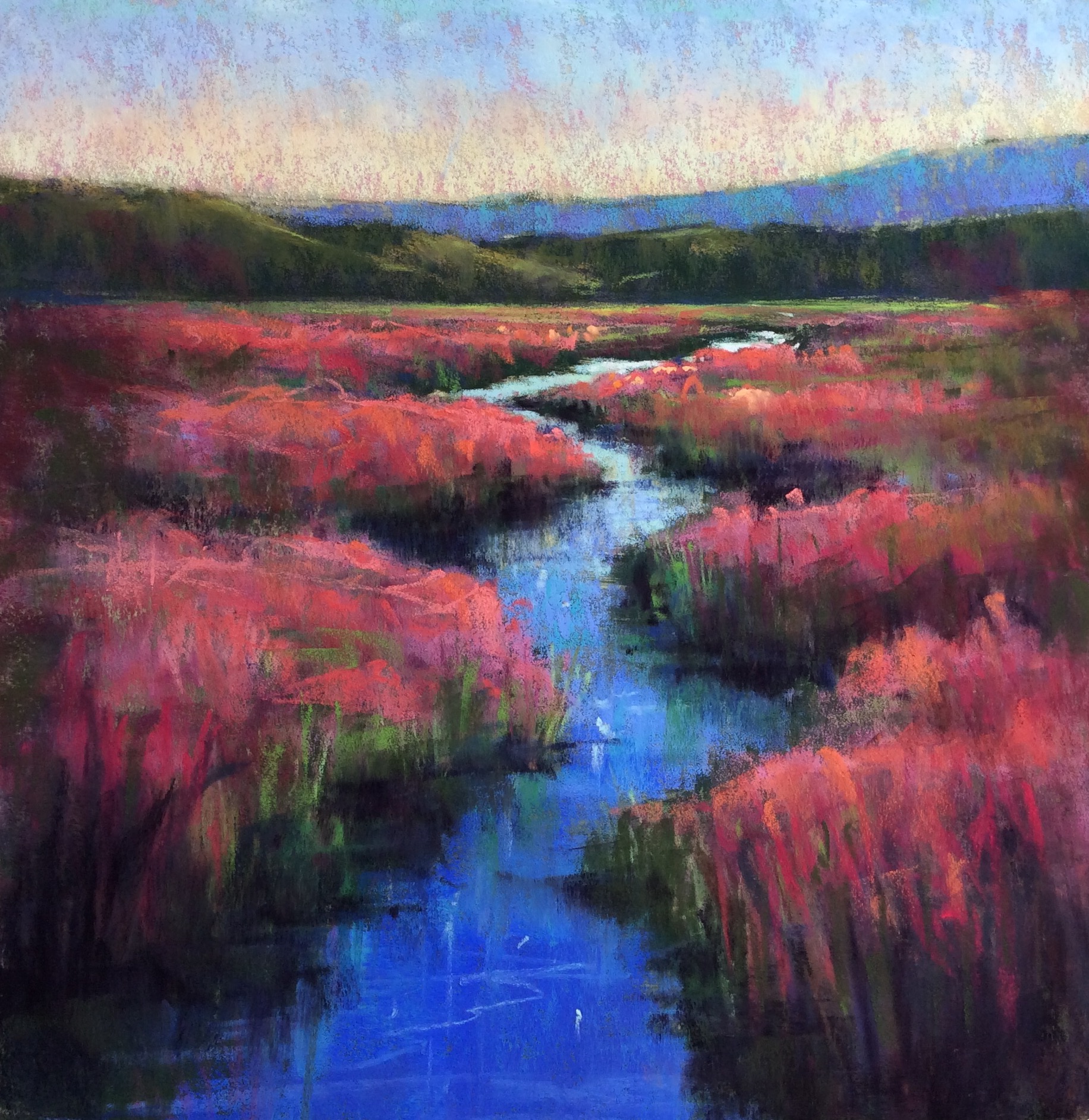 Laura Pollak - A CLASSIC RIVER - Pastel Painting Lessons : Pastel