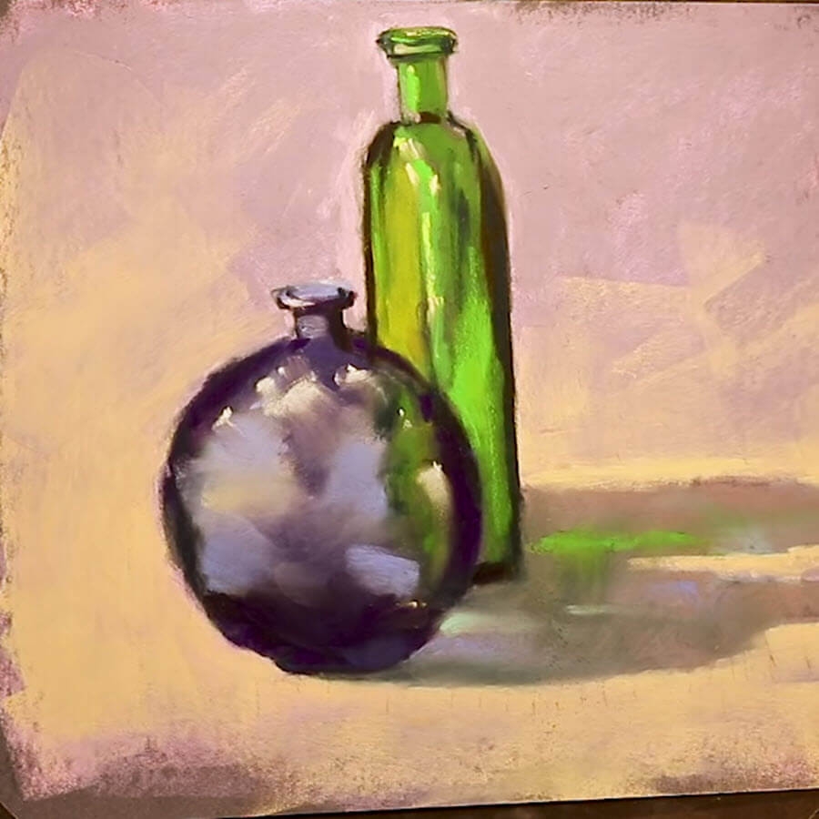 80-Still Life in Pastel - Pastel Painting Lessons : Pastel Painting Lessons