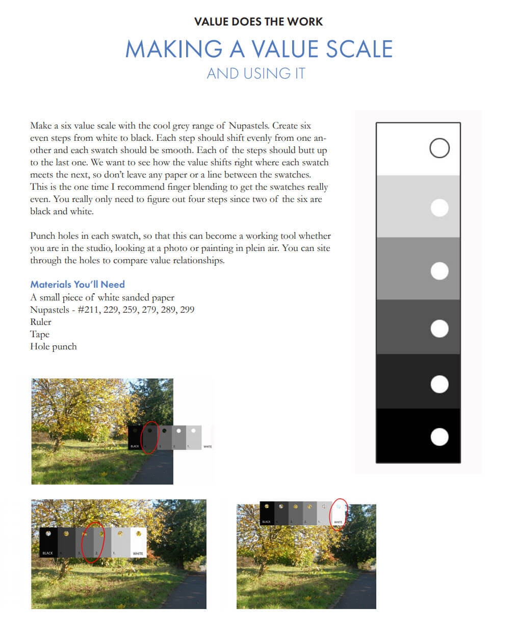 Chapter 5 Making a Value Scale Pastel Painting Lessons Pastel